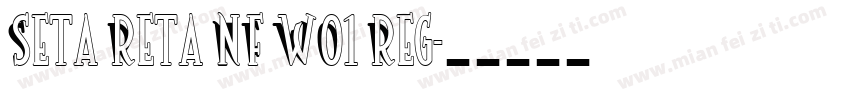 Seta Reta NF WO1 Reg字体转换